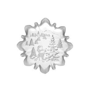  Walther Glass Star Satin Plate, Small