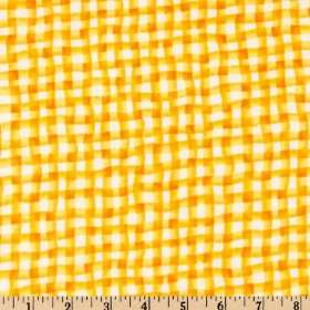  44 Wide Cherry Jubilee Flannel Gingham White/Cheddar 
