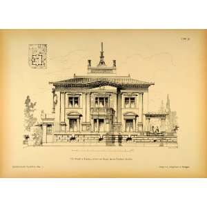  1894 Villa Wendt Leipzig Arwed Rossbach Germany Print 