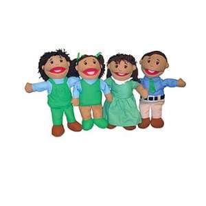  Family Puppet Set Hispanic Family