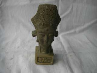 Bronze Antique Chinese Vivid Buddha Head  