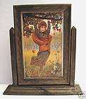 Apple Orchard Girl Old Style Rustic Wood Picture Frame