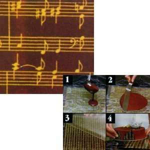  Pfeil & Holing Chocolate Transfer Sheet   Musical Score 