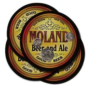  MOLAND Family Name Beer & Ale Coasters 