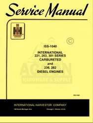 International 221 263 264 301 Gas Engine Service Manual  