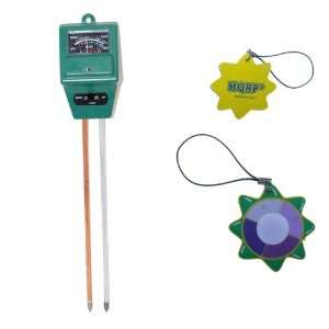  HQRP 3 in 1 Soil Moisture Tester Light Sensor PH Meter for 