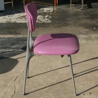 Shelby Williams Aluminum Gazelle Chair Purple  