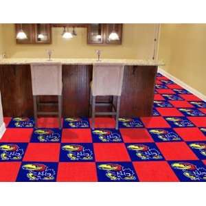   Jayhawks KU Modular Carpet Tiles Rubber Flooring