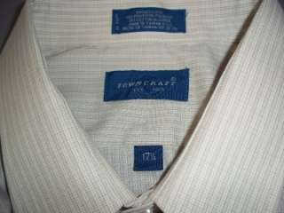 Mens Town Craft shirt size 17 1/2 in good condition  