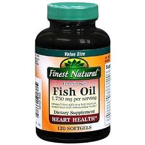  Finest Natural Fish Oil 1750mg Extra Strength Softgels 
