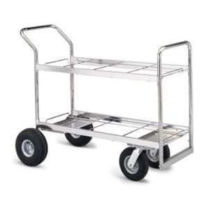  Long Double Decker Mail Cart for Baskets or Totes Office 