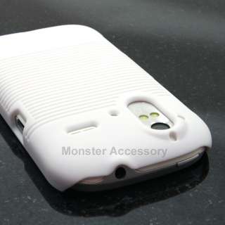 Holster Case Hard Cover Combo White For HTC Amaze 4G T Mobile  
