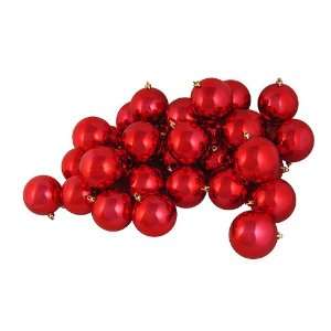 12ct Shiny Red Hottie Shatterproof Christmas Ball Ornaments 4 (100mm)