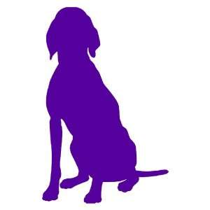 Hound Dog small 3 Tall PURPLE vinyl window decal sticker