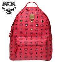MCM Backpack STARK VISETOS Red NWT Medium Authentic  