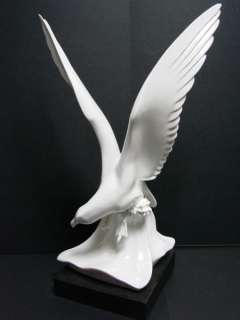 Antique MEISSEN White Bird Seagull Porcelain Statue  