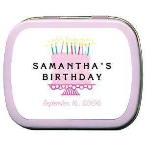   Party Mint Tins   Fancy Birthday Cake