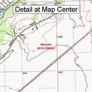  USGS Topographic Quadrangle Map   Minooka, Illinois 