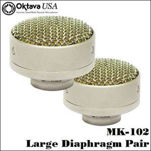 Black or Silver MK 102 Large Diaphragm LOMO Matched Stereo Pair for 
