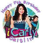 iCarly Round Edible CAKE Image Icing Topper items in Cool Cake 