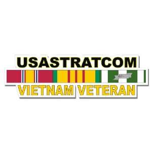  US Army USASTRATCOM Vietnam Veteran Window Strip Decal 