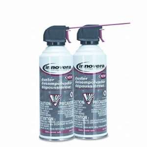  Innovera Compressed Gas Duster, Two 10oz Cans per Pack 