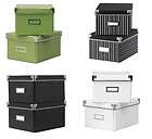 IKEA Kassett DVD Storage Boxes with lids 2 Pack Box with lid various 