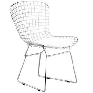  Zuo Modern Wire Chairs in Silver Set of 2