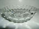 Anchor Hocking/ Fire King Clear Glass Berry Bowl, Bubble, vintage