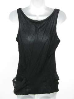 You are bidding on a KENSIE Black Sleeveless Ruffle Detail Blouse Top 