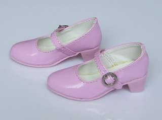 Pink Leather Shoes for 1/4 BJD MSD Super Dollfie  