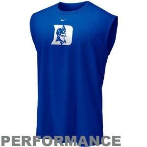 Nike Duke Blue Devils Duke Blue Graphic Performance Sleeveless T shirt 