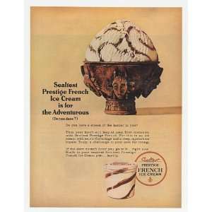  1965 Sealtest Prestige French Ice Cream Print Ad (21824 