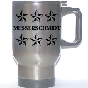 Personal Name Gift   MESSERSCHMIDT Stainless Steel Mug (black design 