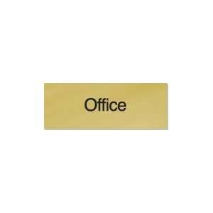  OFFICE Color Combination White Letters on Brown   3 x 8 