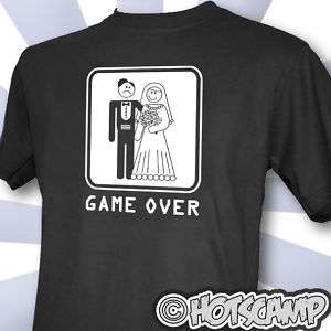 GAME OVER Wedding Engagement T shirt GET IT FAST  