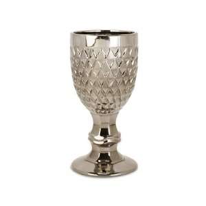  Small Distinctive Medieval Silver Ceramic Goblet Style Urn 