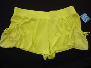 NWT Intimately Free People Pajama Shorts Yellow L $58  