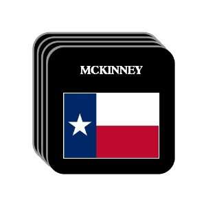 US State Flag   MCKINNEY, Texas (TX) Set of 4 Mini Mousepad Coasters