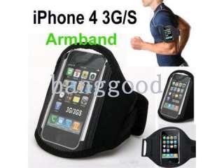 Black Side Gym Sports Armband Strap Case For iPod Touch iPhone 4 4S 3G 