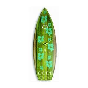  Infinity Surfboard Green Clock   12489A Furniture & Decor