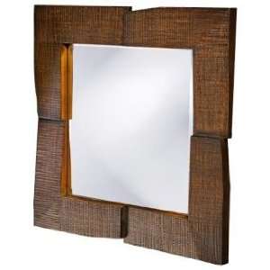  Textured Faux Oak Stain Contemporary 25 Wide Wall Mirror 