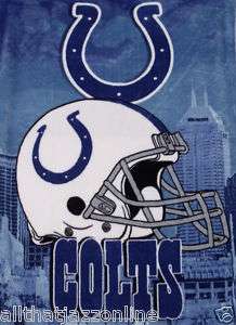 COLTS BLANKET NEW PLUSH HUGE 60 X 80 SOFT LUXURIOUS  