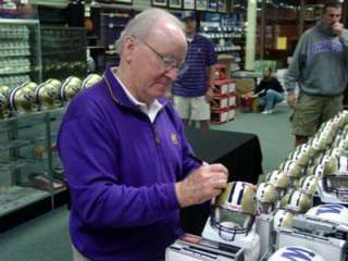 DON JAMES AUTOGRAPHED SIGNED UW MINI HELMET MCS COA HUSKIES  