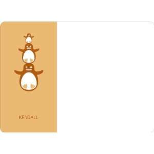  Personal Stationery for Stacked Penguin Photo Baby 