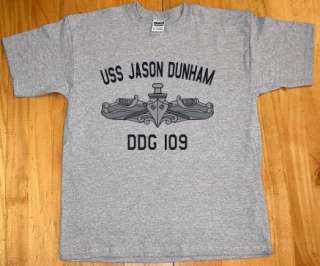 US USN Navy USS Jason Dunham DDG 109 Destroyer T Shirt  