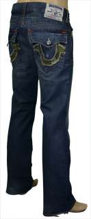 True Religion Brand Mens Bootcut Camouflage Flap Pocket Denim Jeans $ 