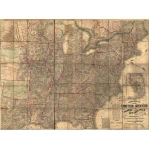  Civil War Map Lloyds new map of the United States, the 