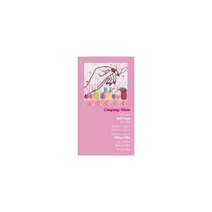  Manicure with Nail Polish Magnetic Business Cards Health 