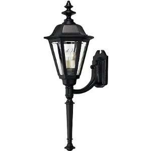 Exterior Entry Light. Manor House Large Sconce With Pendant In Satin 